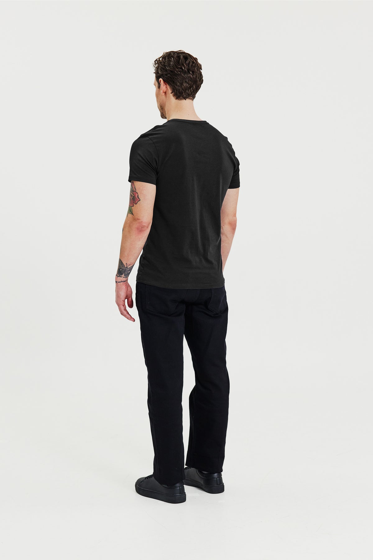 B&B, T-skjorte Rund hals, 2-pack Svart