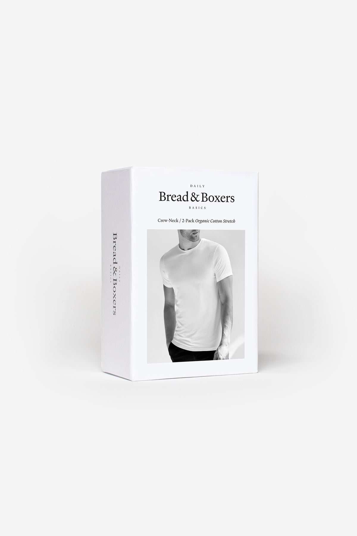 B&B, T-skjorte Rund hals, 2-pack hvit