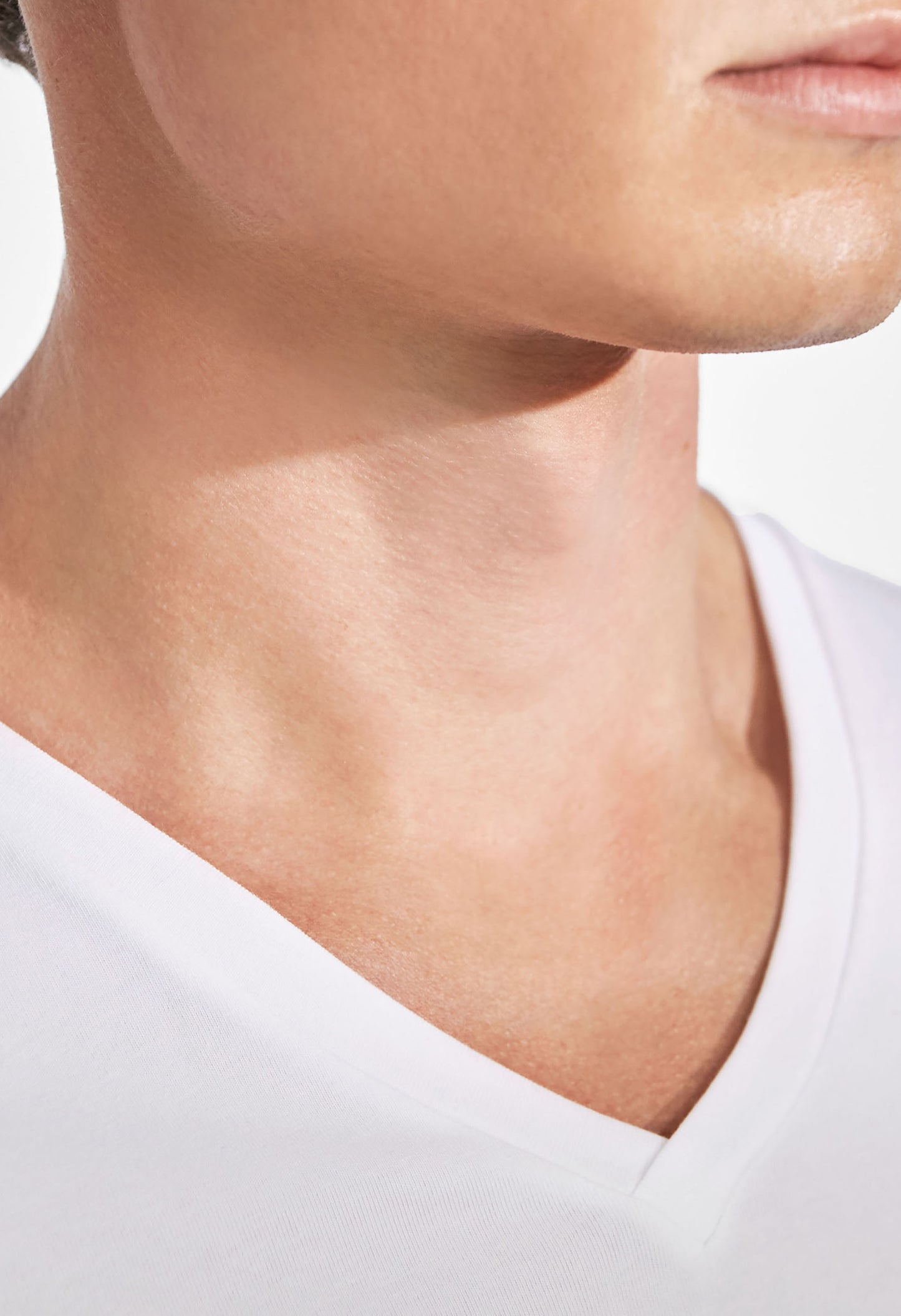 B&B, T-skjorte V-hals, 2-pack hvit