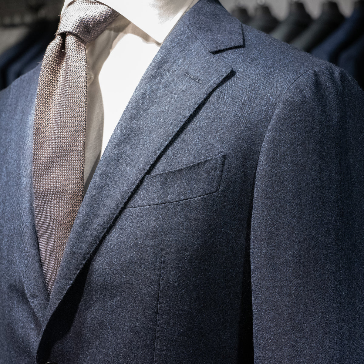 Blazer, Navy med fiskebensmønster