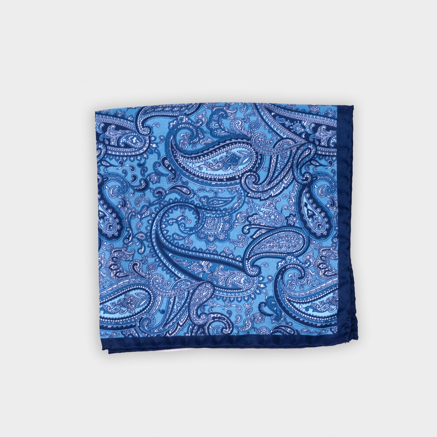Lommetørkle i silke, paisley H010