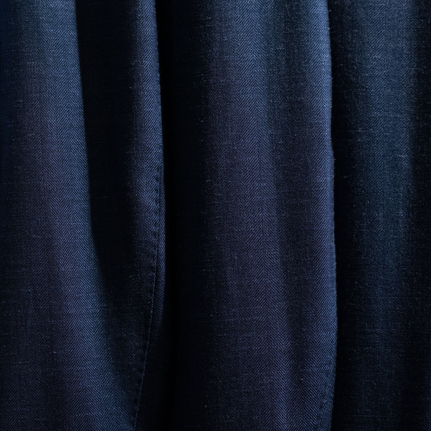 Blazer, navy herringbone ull/silke/lin