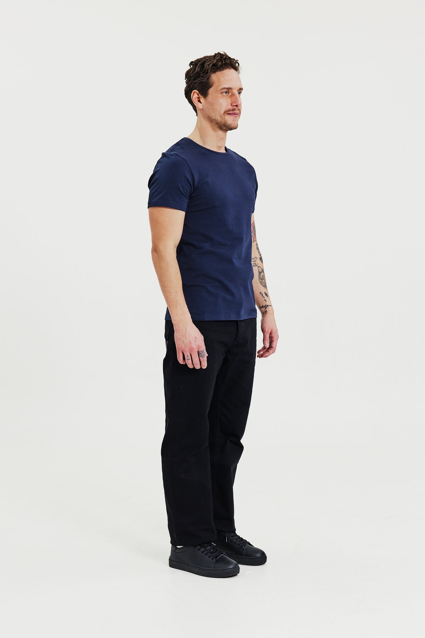 B&B, T-skjorte Rund hals, 2-pack Dark Navy