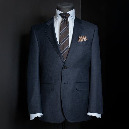 Dress, Navy micro struktur Super 110'S (art. VM4/1)