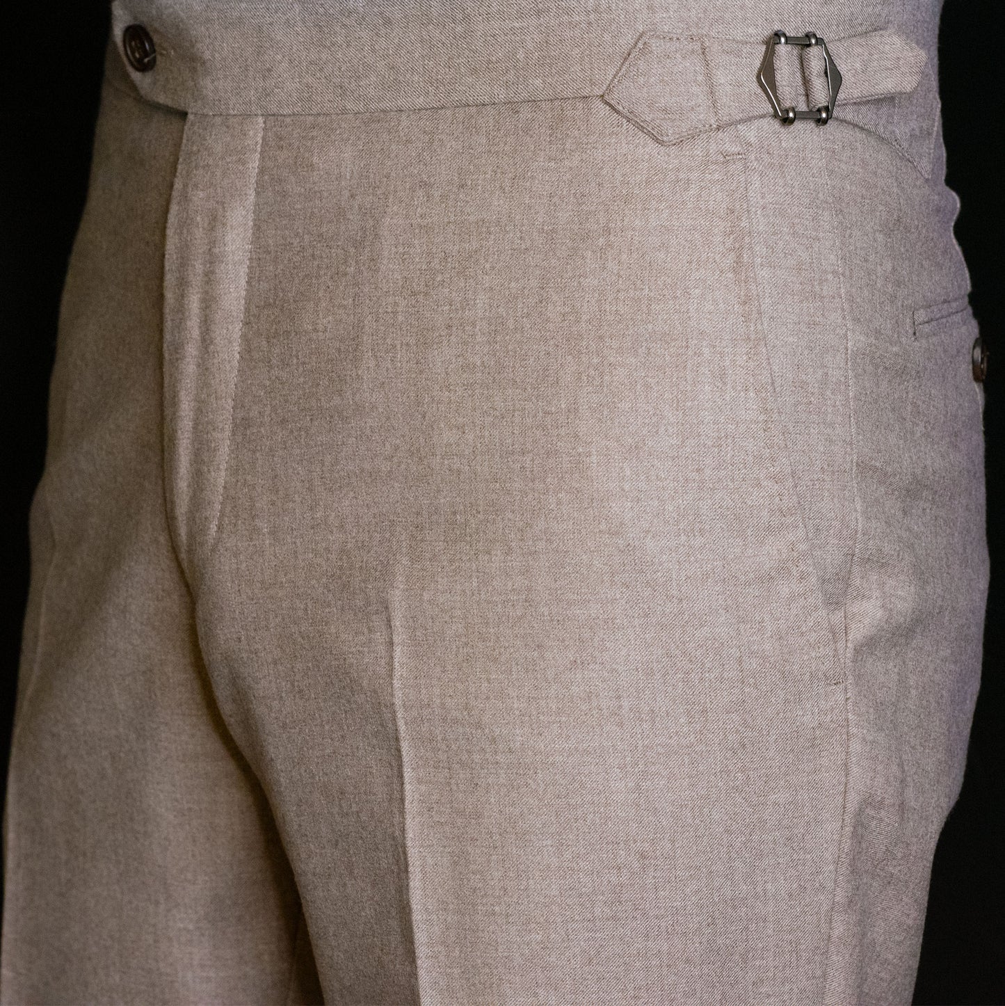 Flanellbukse, Beige (Col. 1-2)