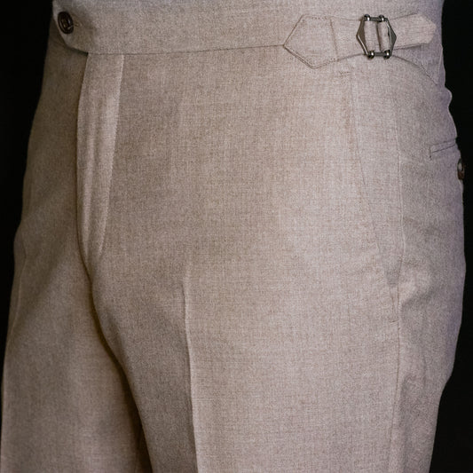 Flanellbukse, Beige (Col. 1-2)