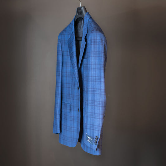 Blazer, blå ruter Cloth Ermenegildo Zegna