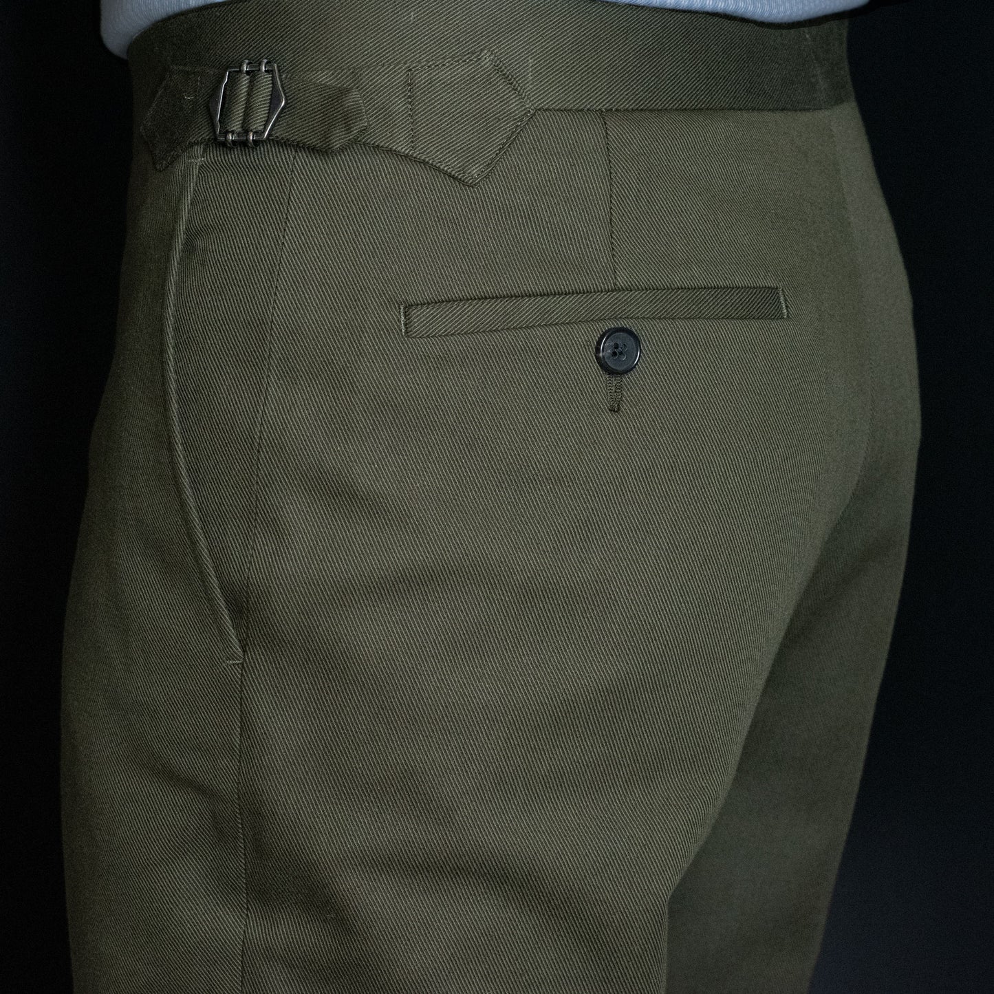 Chinos, mørkegrønn