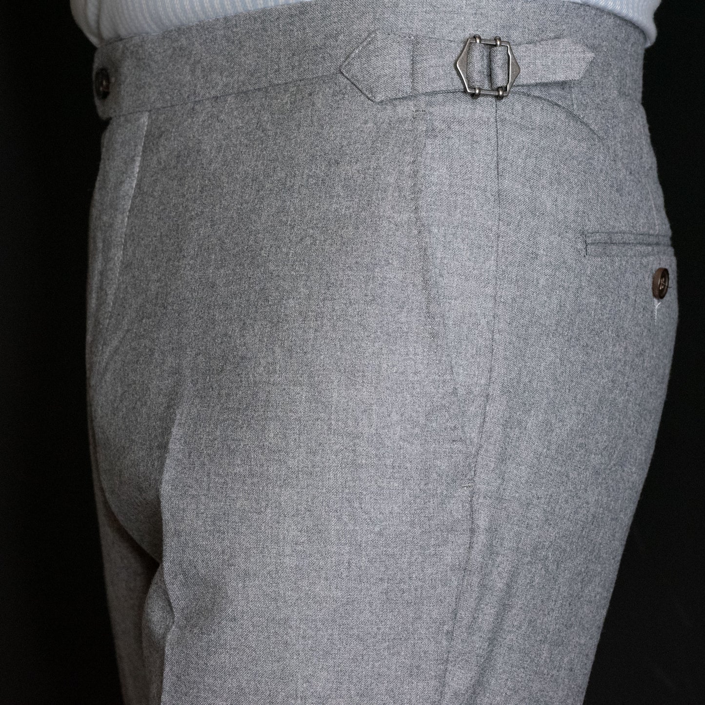 Flanellbukse, Lys grå (Col. 1-3)