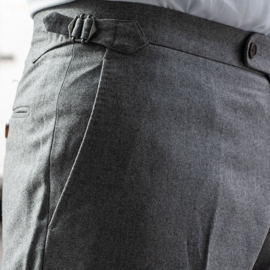 Flanellbukse, Lys grå (Col. 1-3)