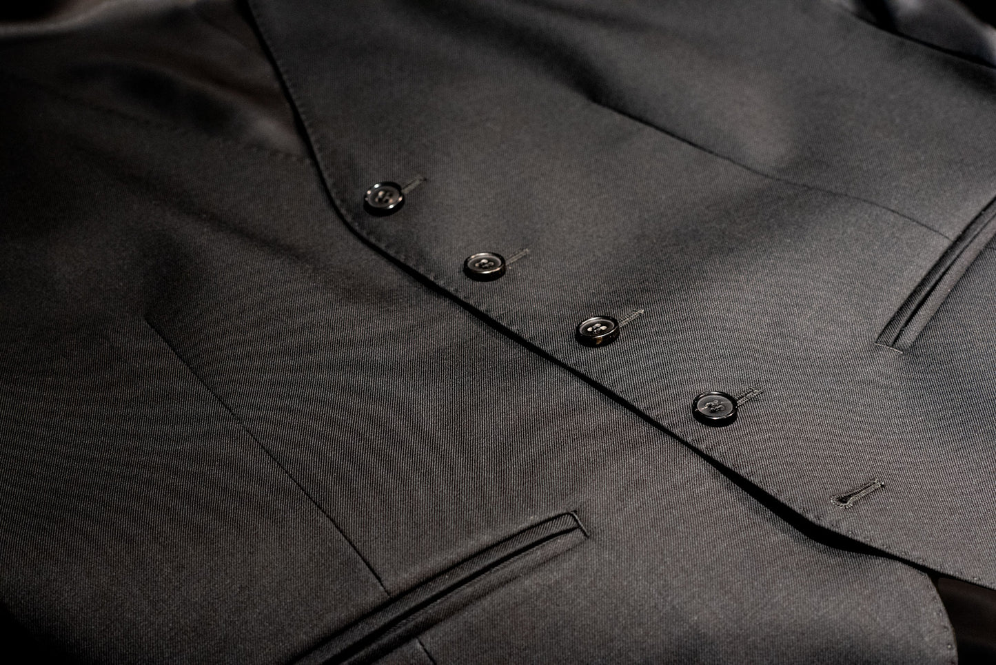 Dress, ensfarget svart Super 120'S (art.2400)