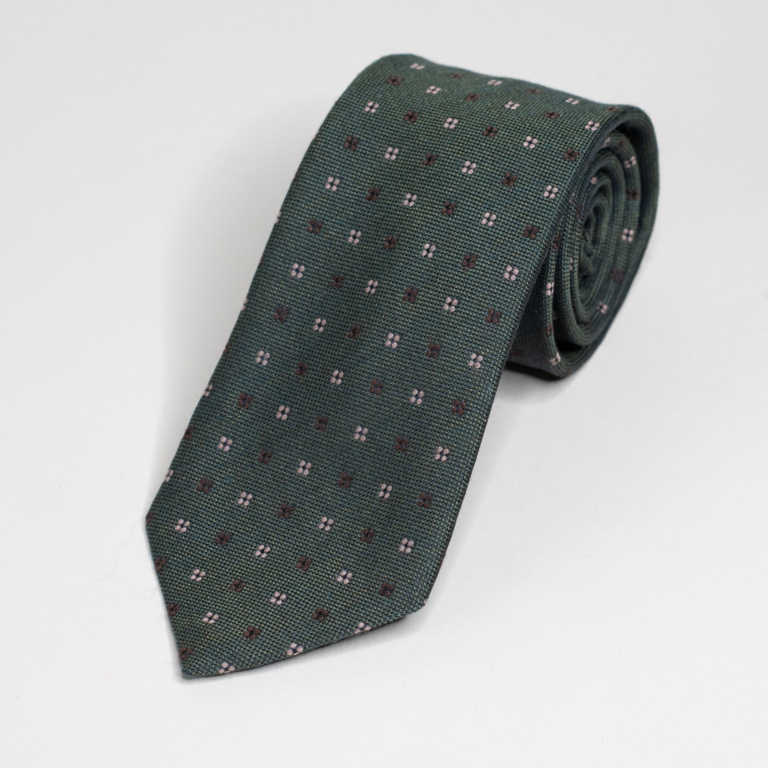 Mørkegrønt slips fra Viero Milano. Menswear Oslo