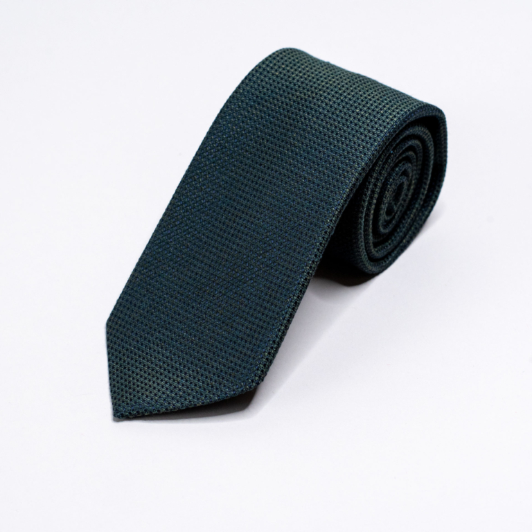 Mørkegrønt slips med struktur. Menswear Oslo. Norges største utvalg slips fra italia.